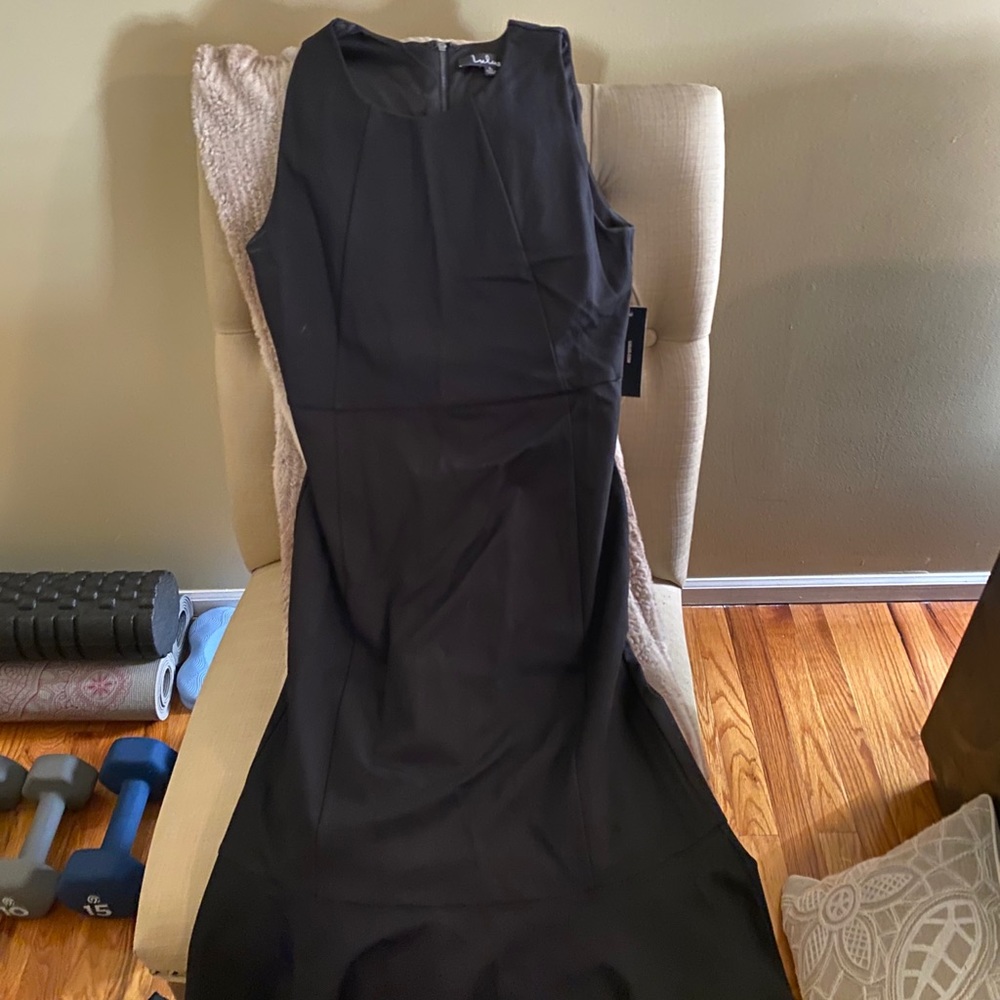 Black midi mermaid dress